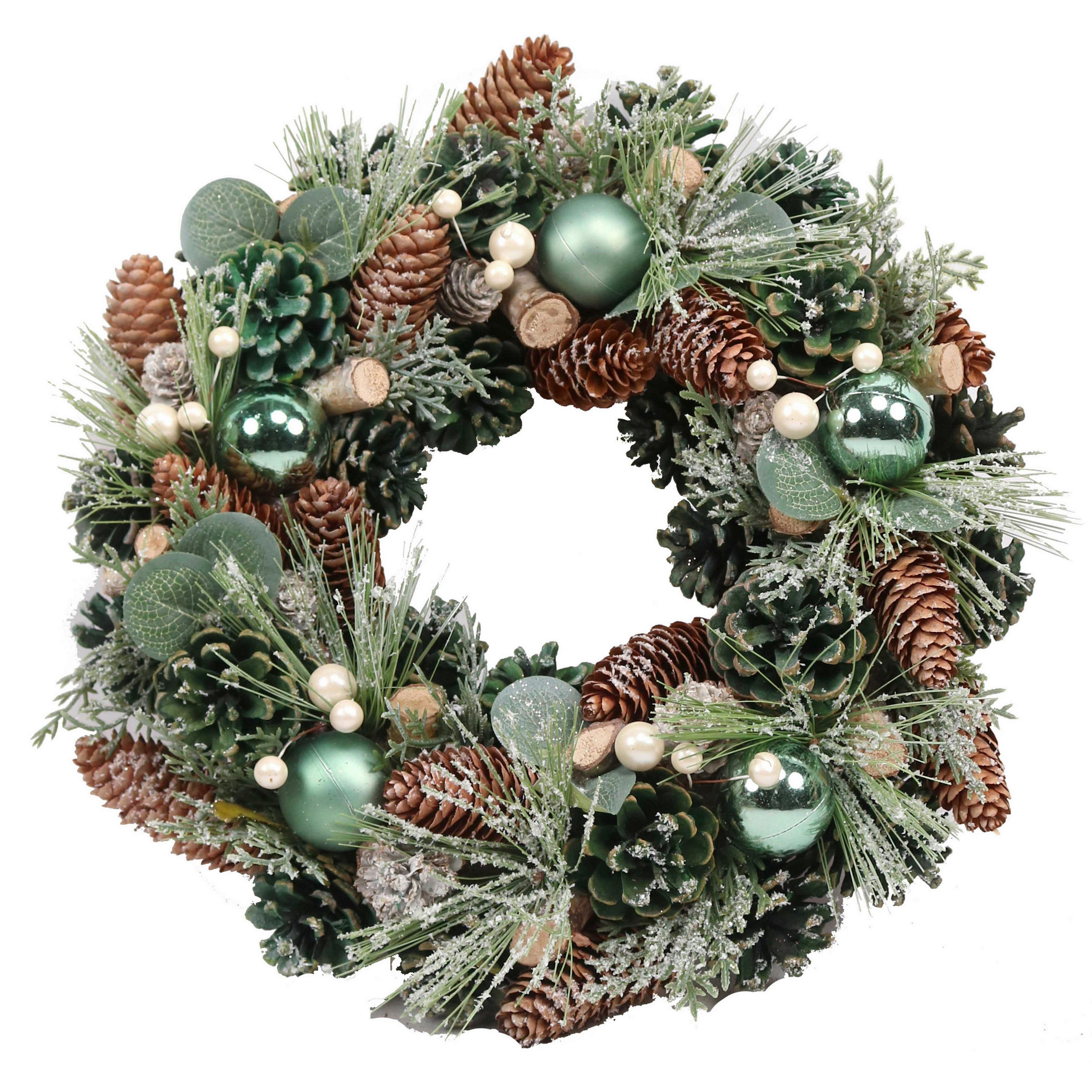 KRANZ - Grün, LIFESTYLE, Naturmaterialien/Kunststoff (34cm) - X-Mas