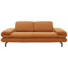 ZWEISITZER-SOFA mit Funktionen Webstoff Honig  - Schwarz/Honig, Design, Textil/Metall (204 (264)/83 (110)/98cm) - LOOKS by W.Joop