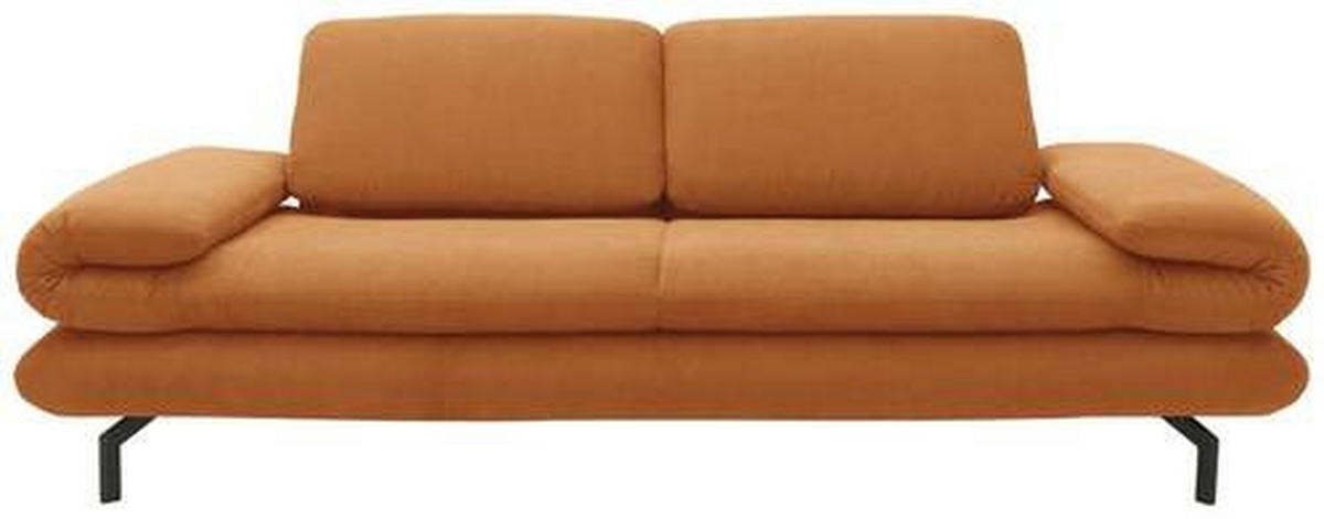 ZWEISITZER-SOFA mit Funktionen Webstoff Honig von LOOKS BY W.JOOP