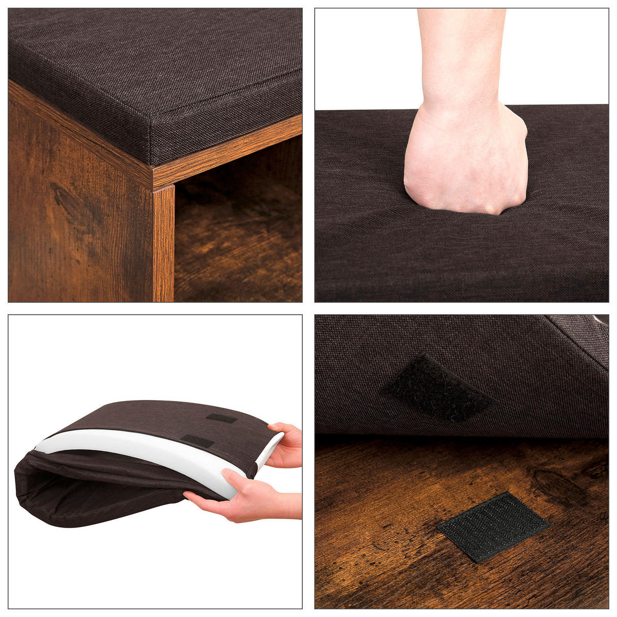LAVICA DO PREDSIENE, 104/48/30 cm - hnedá, Trend, kompozitné drevo (104/48/30cm) - Boxxx