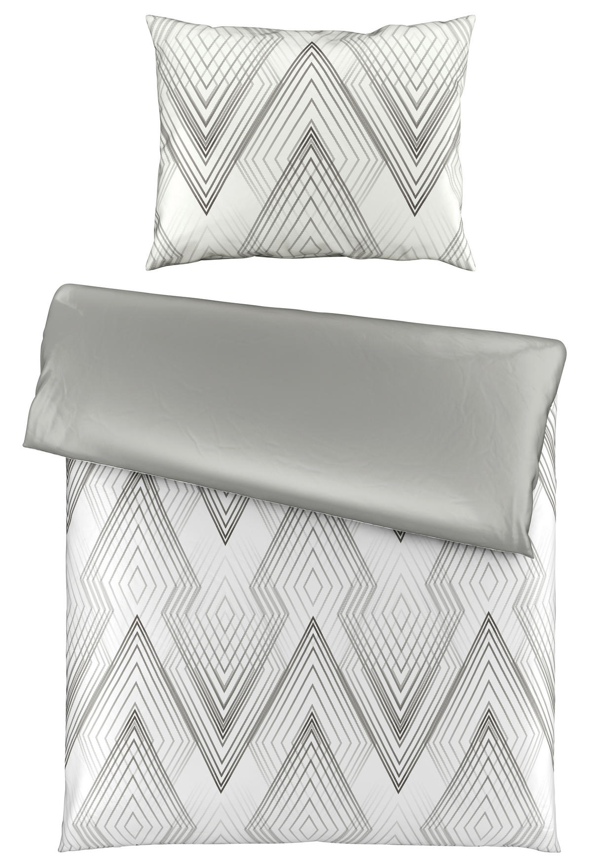 POSTELJINA S DVA LICA 140/200 cm  ALINA  - siva, Design, tekstil (140/200cm) - Novel