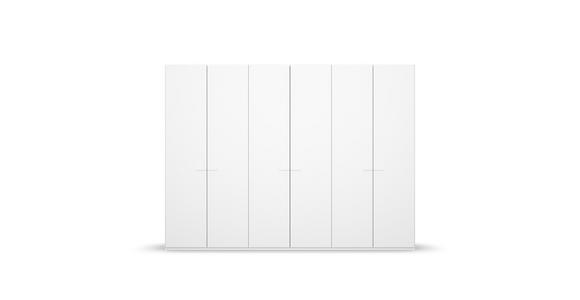 DREHTÜRENSCHRANK 301/223/60 cm 6-türig Weiß - Weiß, Trend, Glas/Holzwerkstoff (301/223/60cm) - Novel