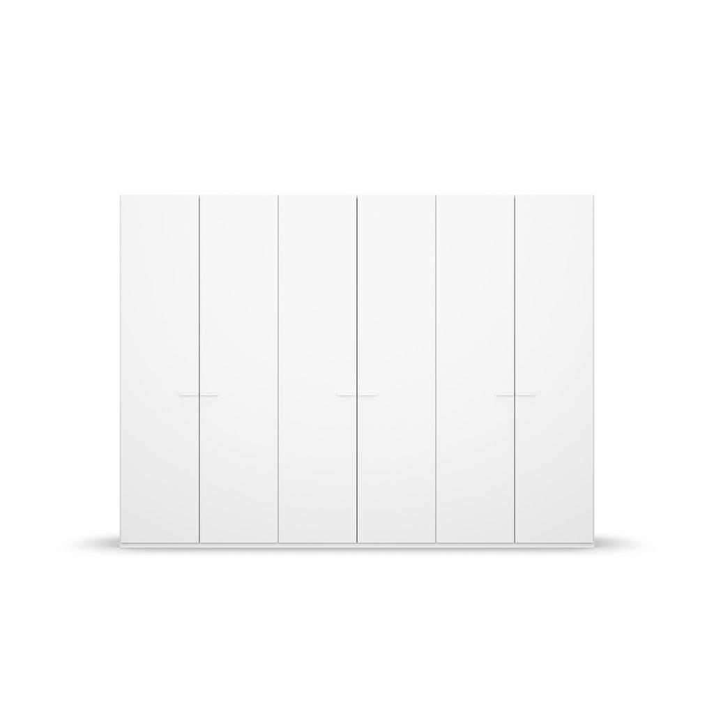 Thumbnail - Novel Drehtürenschrank, Weiß, Metall, 14 Fächer, 3 Schubladen, 301x235x60 cm, Blauer Engel, Goldenes M, Made in Germany,...