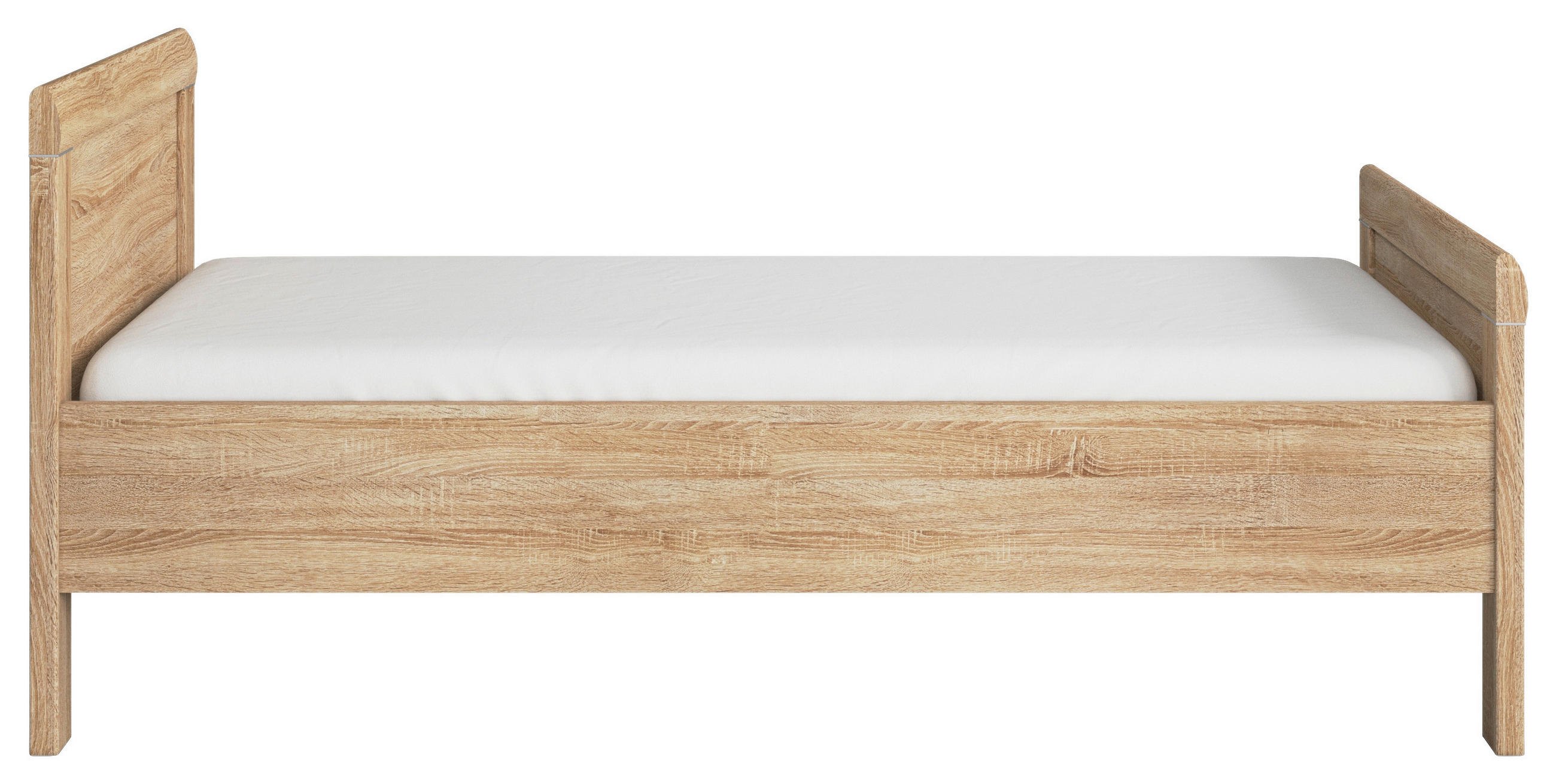 BETT 90/200 cm  in Sonoma Eiche  - Sonoma Eiche, Design (90/200cm) - Novel
