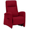 FERNSEHSESSEL in Chenille Rot  - Rot, KONVENTIONELL, Kunststoff/Textil (79-83/108/87cm) - Valdera