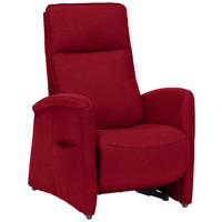 FERNSEHSESSEL in Chenille Rot  - Rot, Konventionell, Kunststoff/Textil (79-83/108/87cm) - Valdera