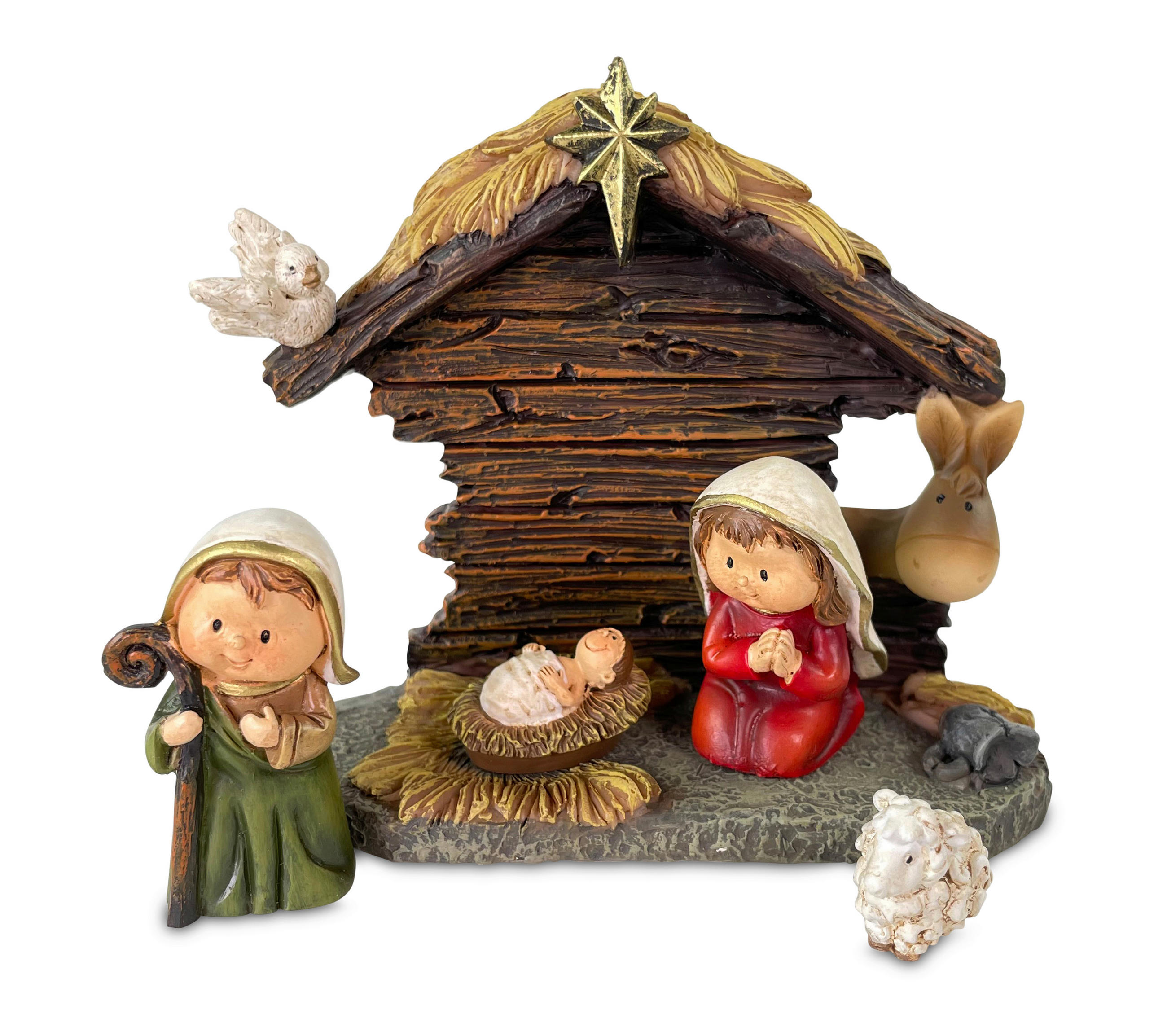 WEIHNACHTSKRIPPE - Basics, Kunststoff (11/5/9,4cm) - X-Mas