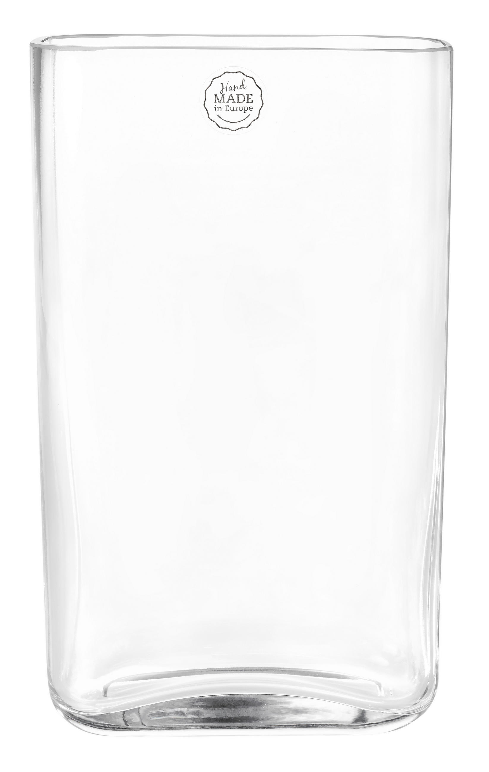 VÁZA 30 cm  - átlátszó, Basics, Üveg (28/16/8cm) - Ambia Home
