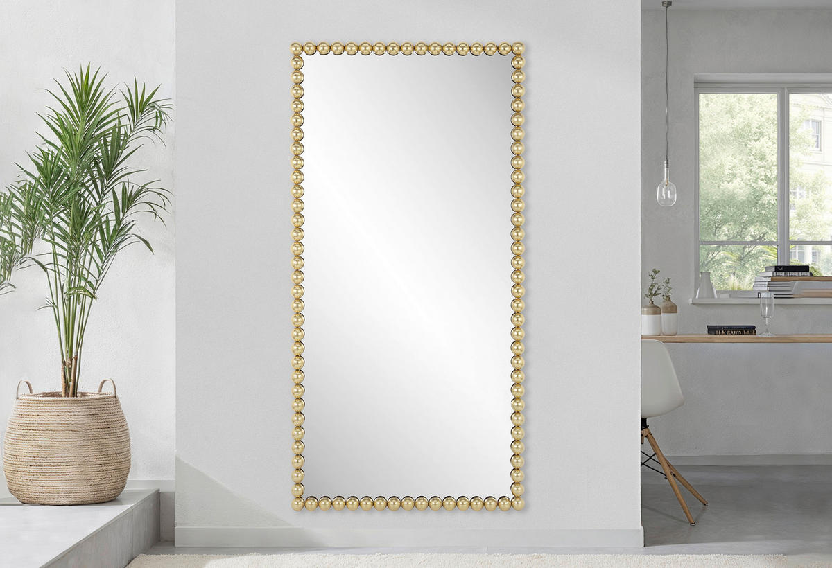 WANDSPIEGEL 95/185/5 cm    in rechteckig  - Schwarz, Design, Glas/Holzwerkstoff (95/185/5cm) - MID.YOU