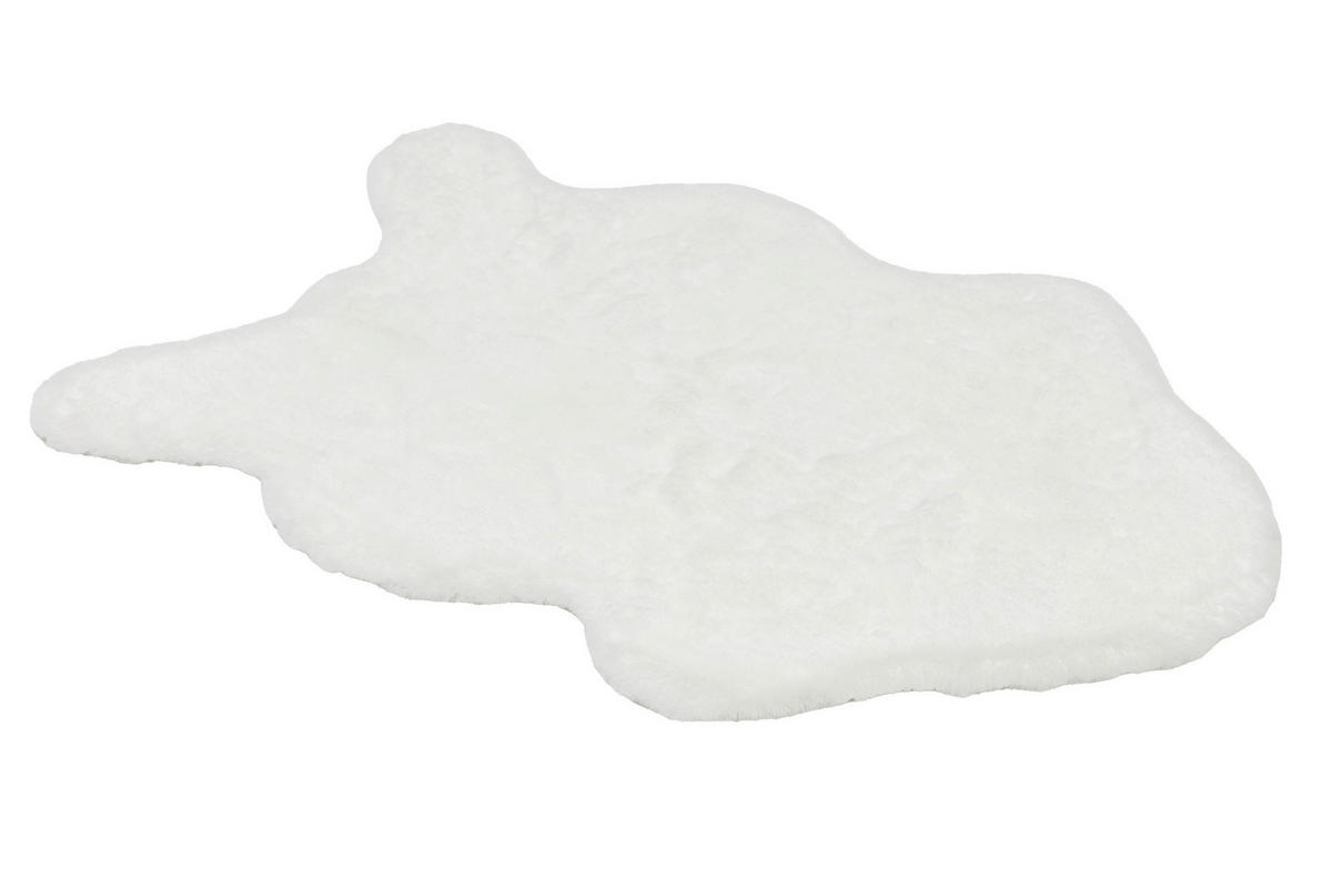 KUNSTFELL 60/90 cm Tender Weiß  - Weiß, KONVENTIONELL, Textil (60/90cm) - Schöner Wohnen