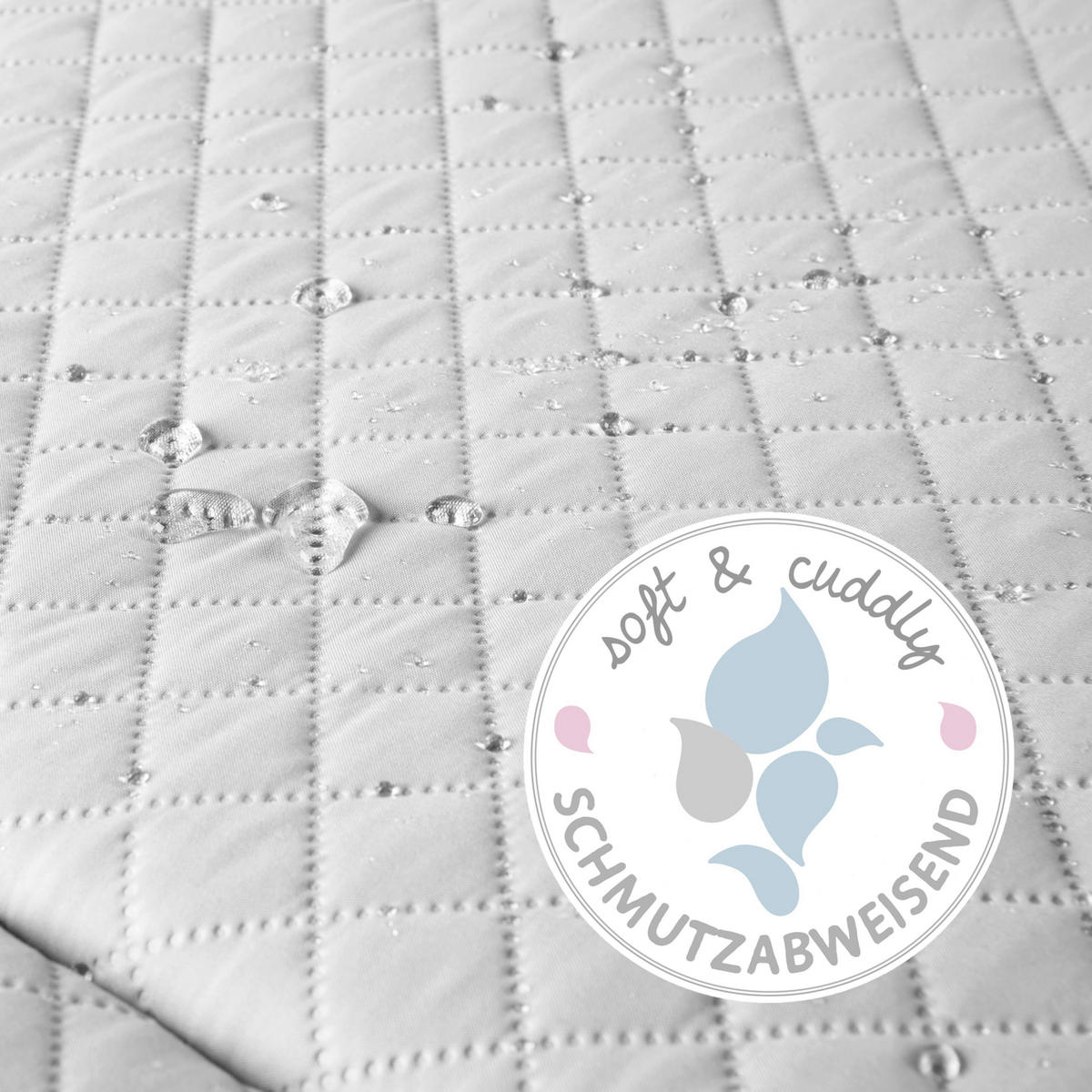 Krabbeldecke Roba Style  - Hellgrau, Konventionell, Textil (85/45/75cm) - Roba