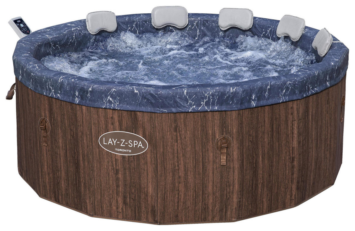 WHIRLPOOL LAY-Z-SPA TORONTO 6001W 190/70 cm  - Braun, KONVENTIONELL, Kunststoff/Metall (190/70cm) - Bestway