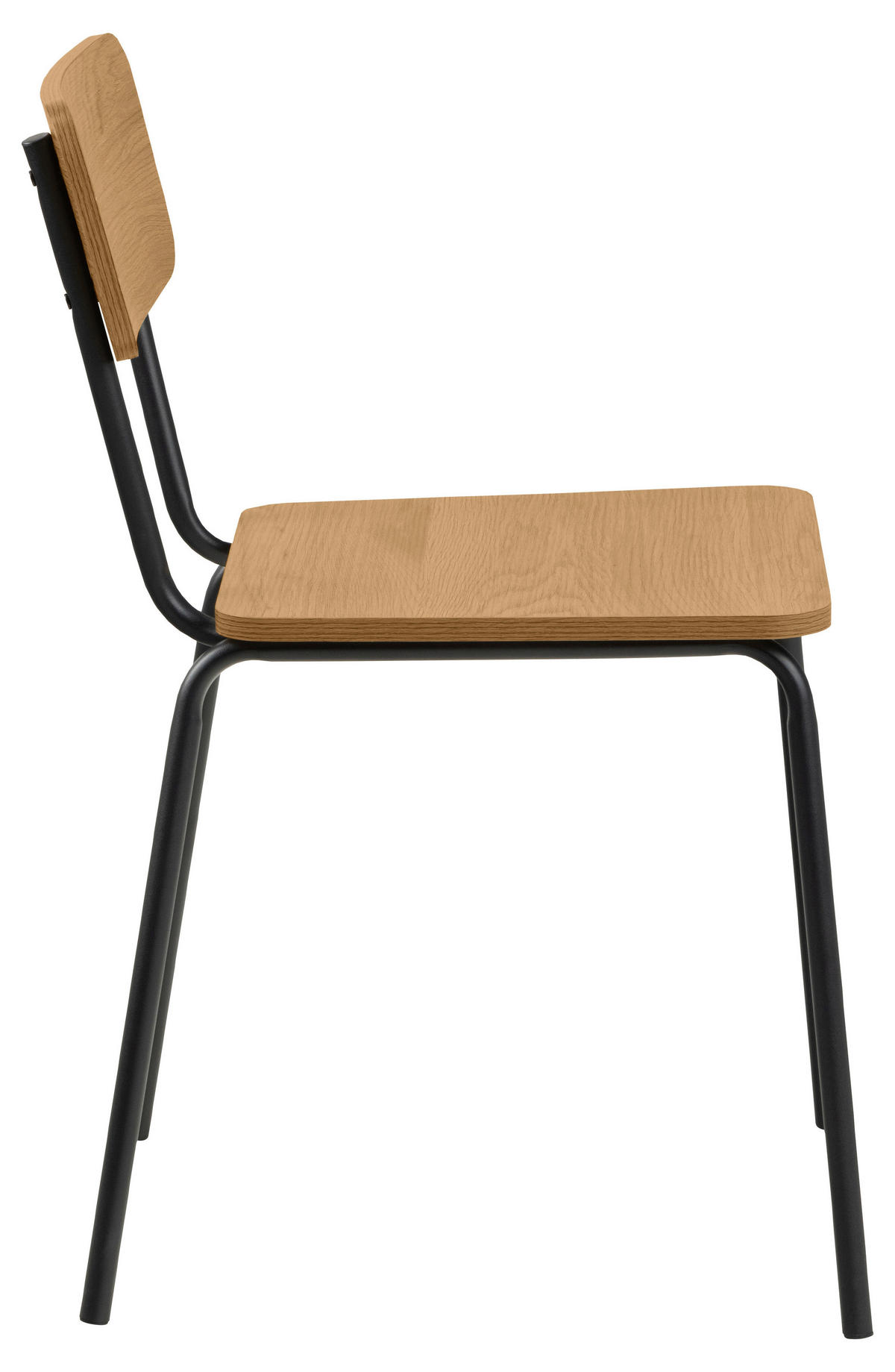 STOLICA  boje hrasta  plastika      - boje hrasta/crna, Trend, metal/plastika (52,5/75/45,6cm) - MID.YOU