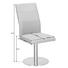 STUHL Edelstahlfarben, Gelb - Edelstahlfarben/Gelb, Design, Textil/Metall (44/98/65cm) - Novel