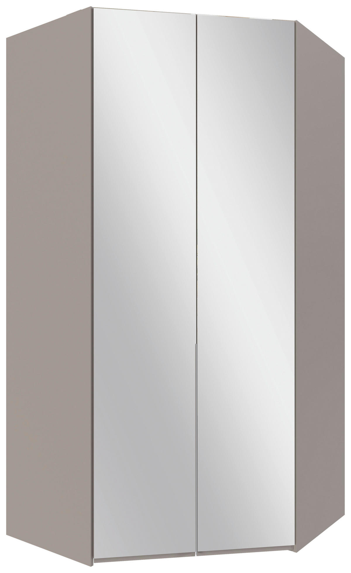 HÖRNGARDEROB 120/236/120 cm  - sahara/aluminiumfärg, Modern, metall/trämaterial (120/236/120cm) - MID.YOU