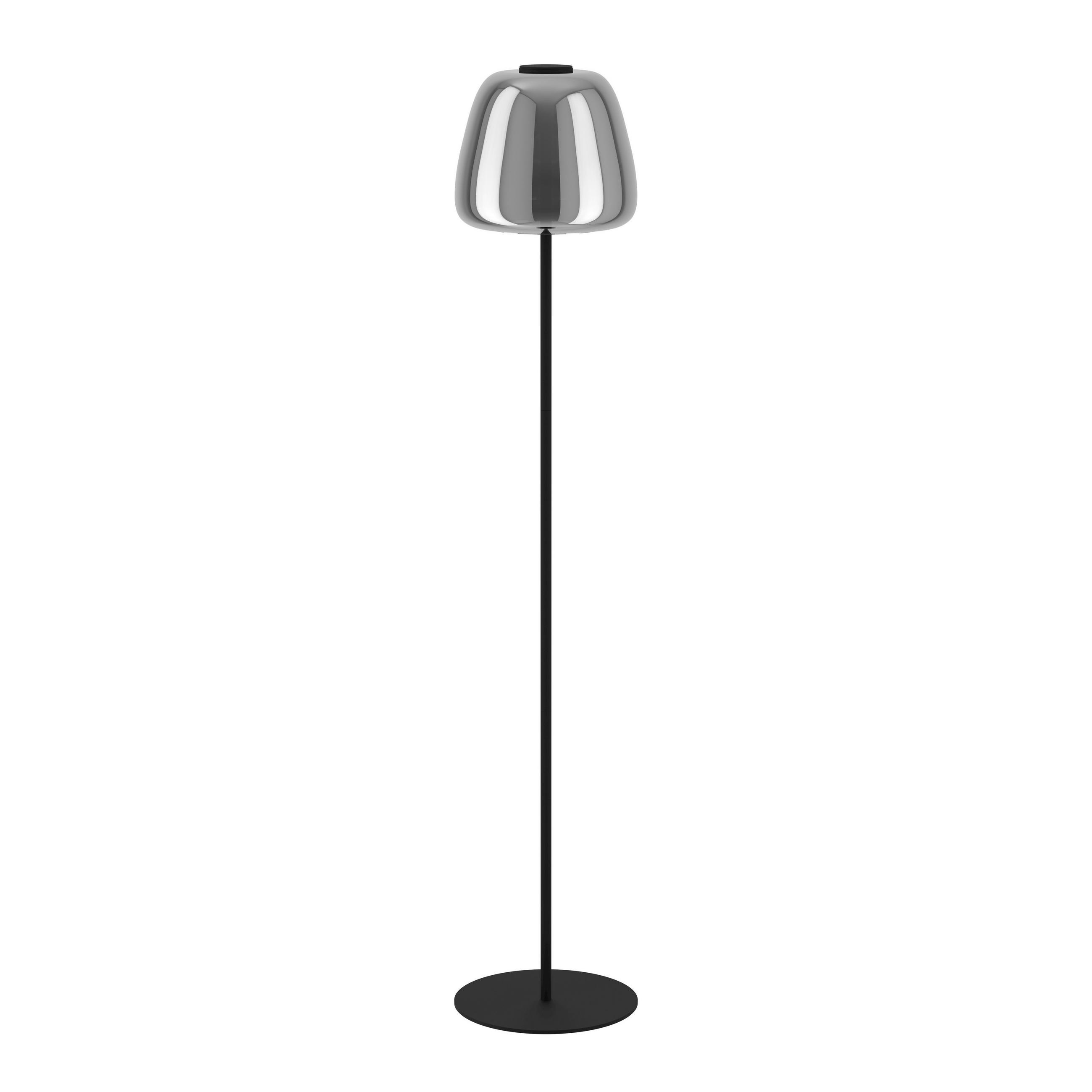 STOJACIA LED LAMPA, 27,5/139,5 cm  - čierna, Design, kov/sklo (27,5/139,5cm) - Eglo