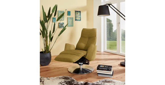 RELAXSESSEL in Textil Currygelb  - Currygelb/Anthrazit, Design, Textil/Metall (71/114/84cm) - Johann Jakob