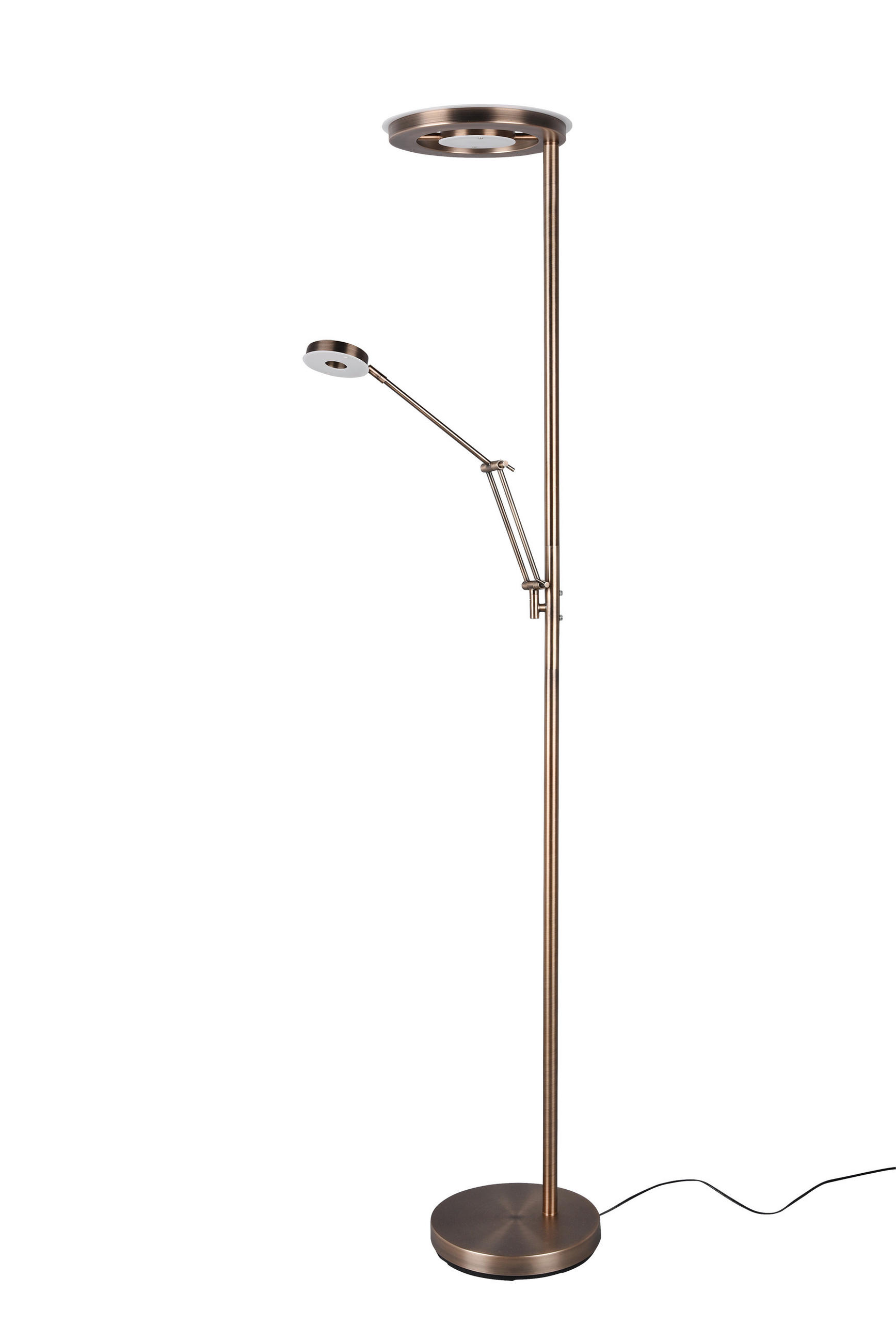 Trio Leuchten Led-Stehleuchte Messing 30x181x30 cm