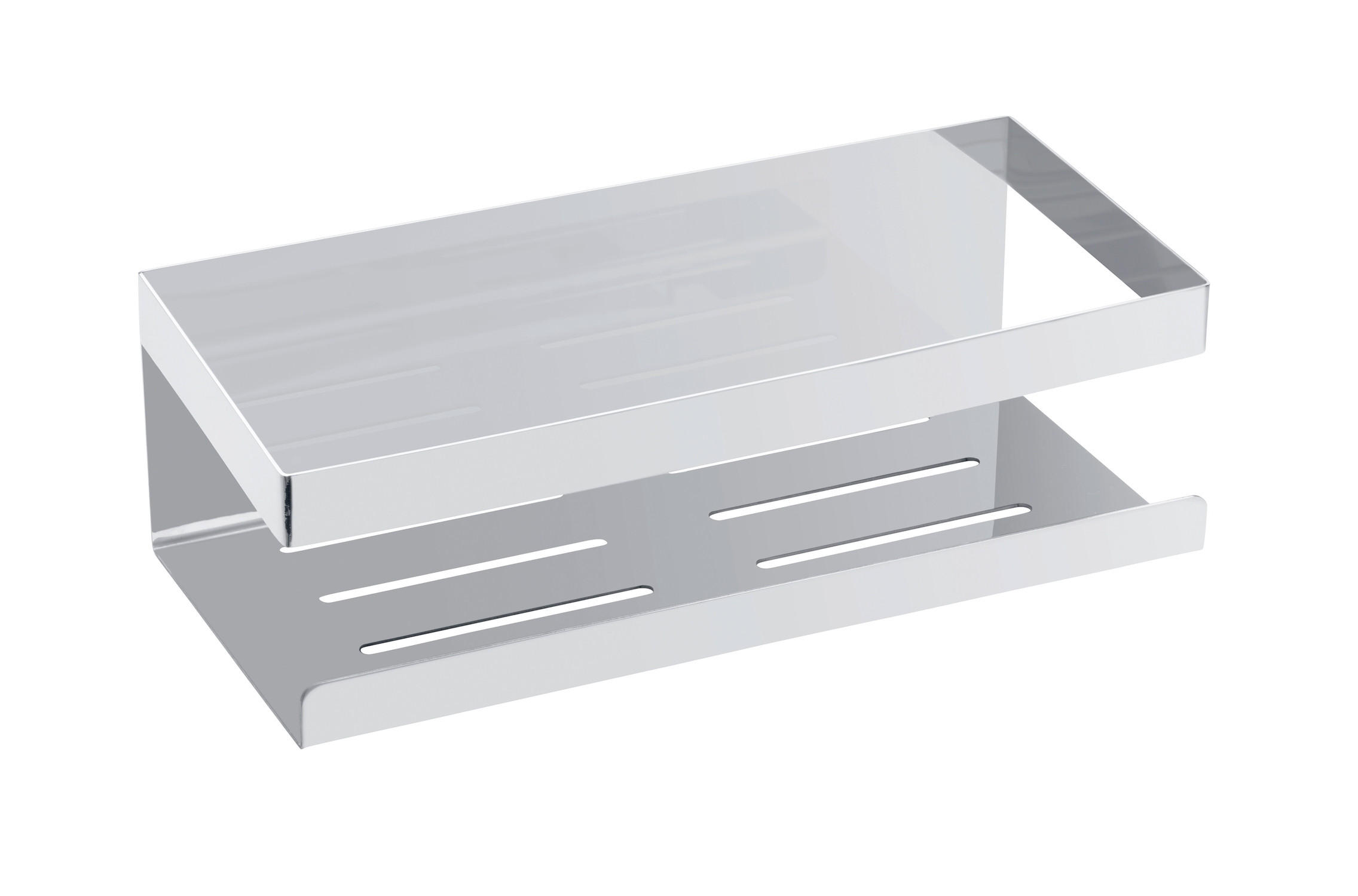 DUSCHABLAGE - Edelstahlfarben, KONVENTIONELL, Metall (25/8/11,5cm) - Schöner Wohnen