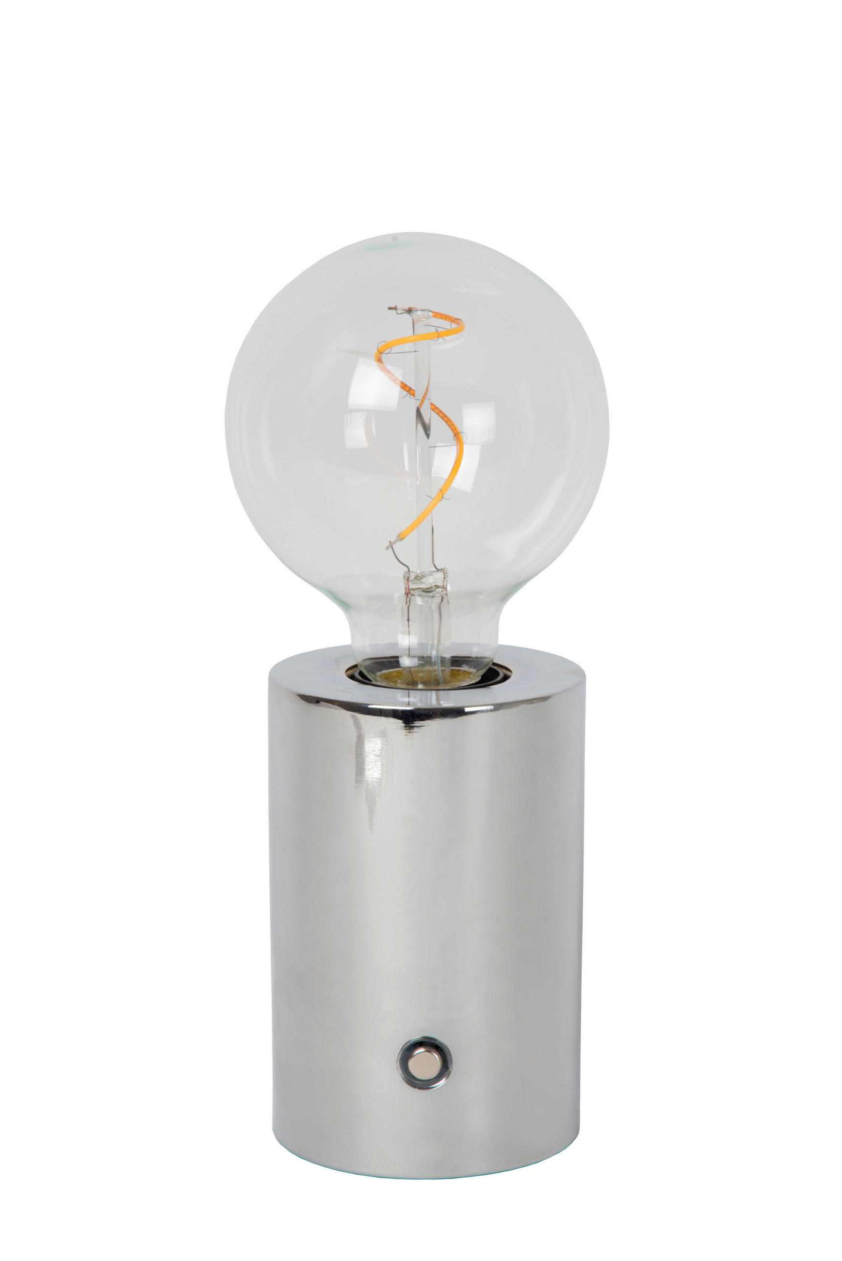 AKKU-TISCHLEUCHTE VIVO 8/8/22.5 cm   - Grau, KONVENTIONELL, Metall (8/8/22.5cm) - Lucide