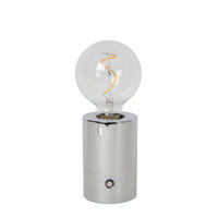 AKKU-TISCHLEUCHTE VIVO 8/8/22.5 cm   - Grau, KONVENTIONELL, Metall (8/8/22.5cm) - Lucide