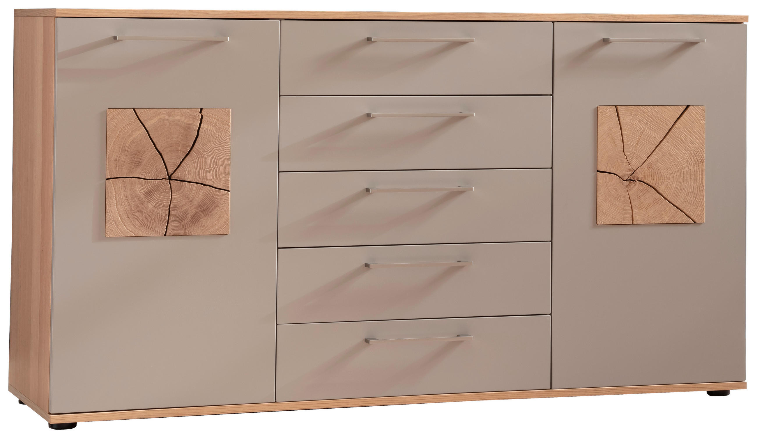 KOMMODE  in 151/82,2/46 cm  - Taupe/Eichefarben, Design, Holz/Holzwerkstoff (151/82,2/46cm) - Schöner Wohnen