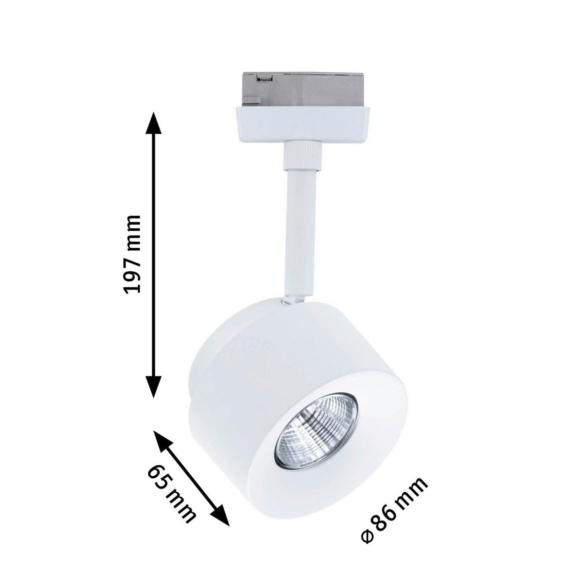 SCHIENENSYSTEM-STRAHLER - Basics (8,6/19,7cm) - Paulmann