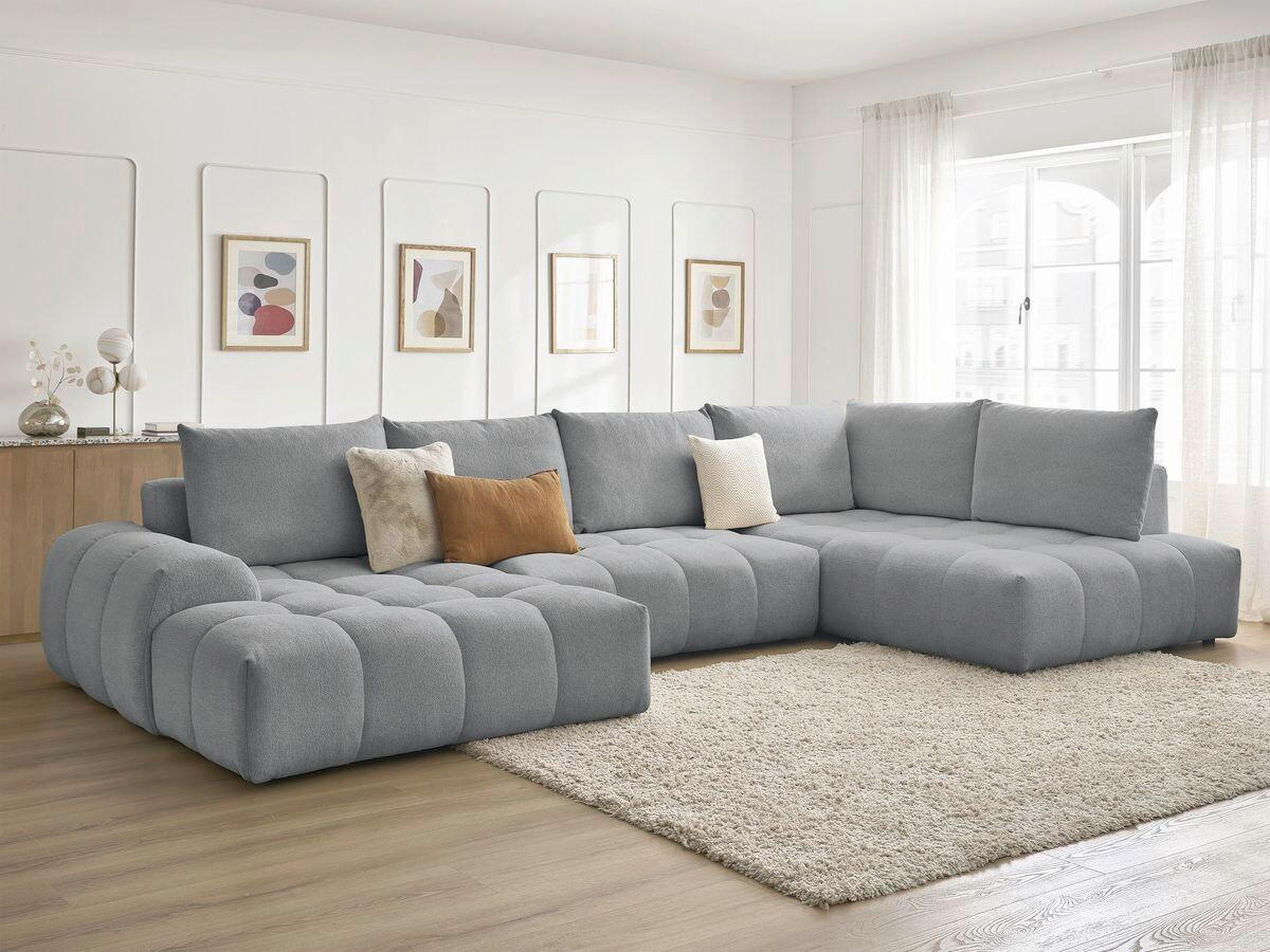 ECKSCHLAFSOFA EVEREST  mit Rücken echt, Armteil links, Armteil rechts Flachgewebe Dunkelgrau  - Dunkelgrau/Schwarz, MODERN, Kunststoff/Textil (198/423/212cm)