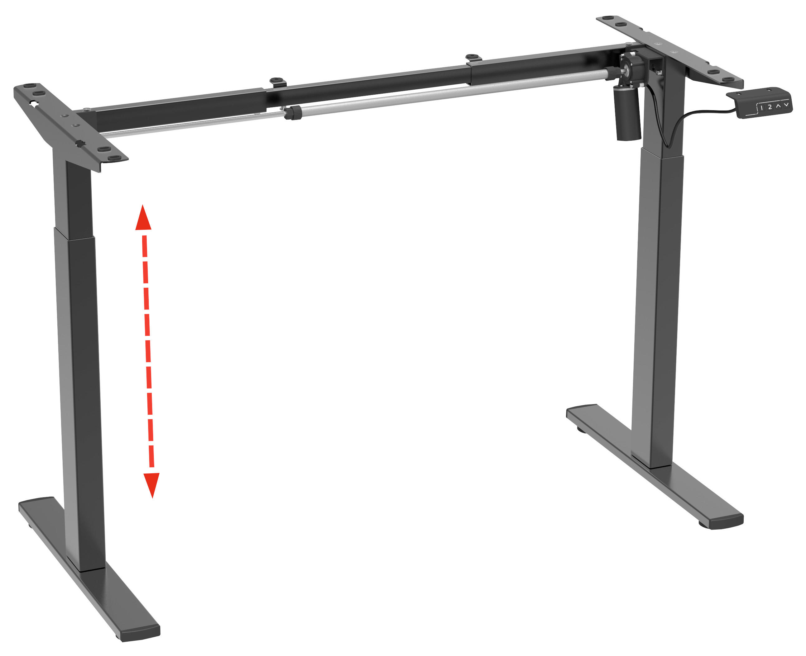 Thumbnail - Mid.you Tischgestell, Schwarz, Metall, 92x71x48 cm, Arbeitszimmer, Schreibtische, Bürotischgestell