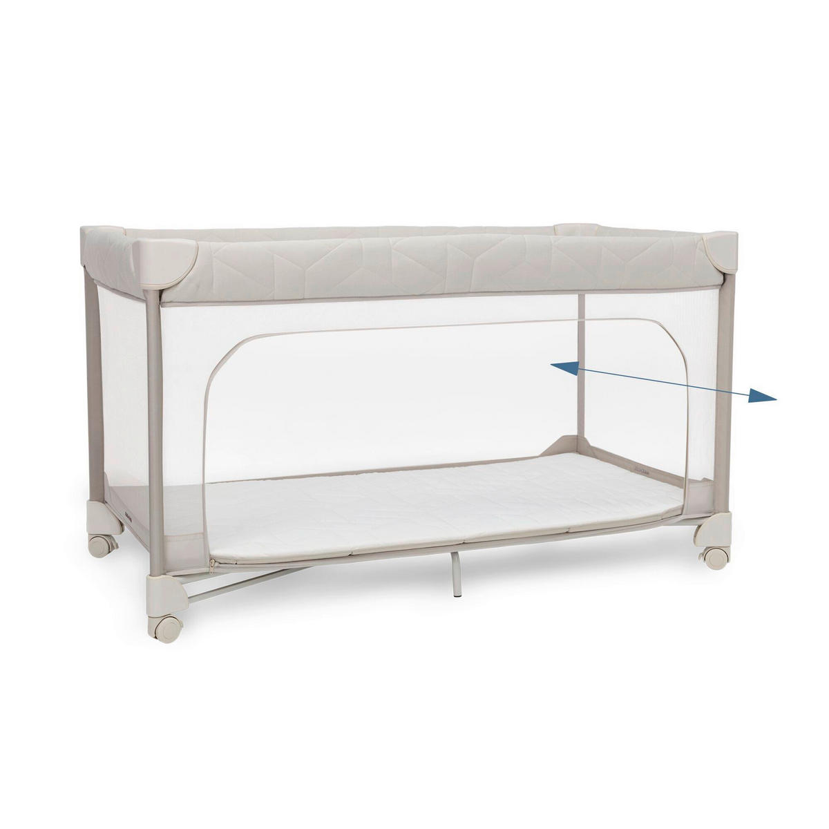 REISEBETT Merlin Creme  - Creme, Basics, Kunststoff/Textil (65/125/73cm) - Maxi-Cosi