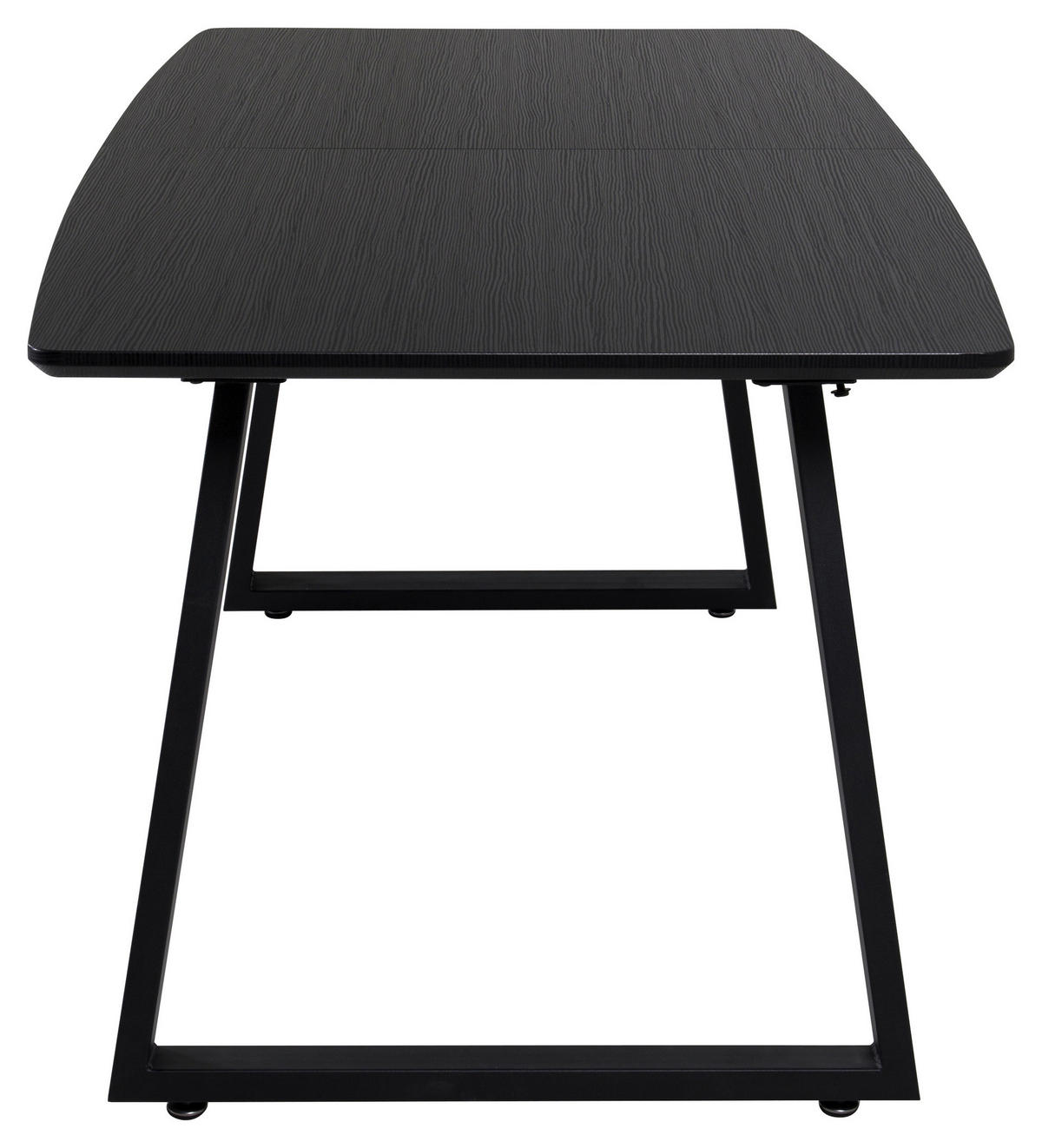 ESSTISCH furniert rechteckig Schwarz  - Schwarz, Design, Holz/Holzwerkstoff (160-200/85/75cm) - Livetastic
