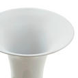 VASE 77 cm  - Weiß Hochglanz, Trend, Metall (39/77cm) - Ambia Home