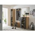 SCHUHSCHRANK 80/105/38 cm  - Schwarz/Eiche Artisan, Design, Holzwerkstoff/Kunststoff (80/105/38cm) - Carryhome
