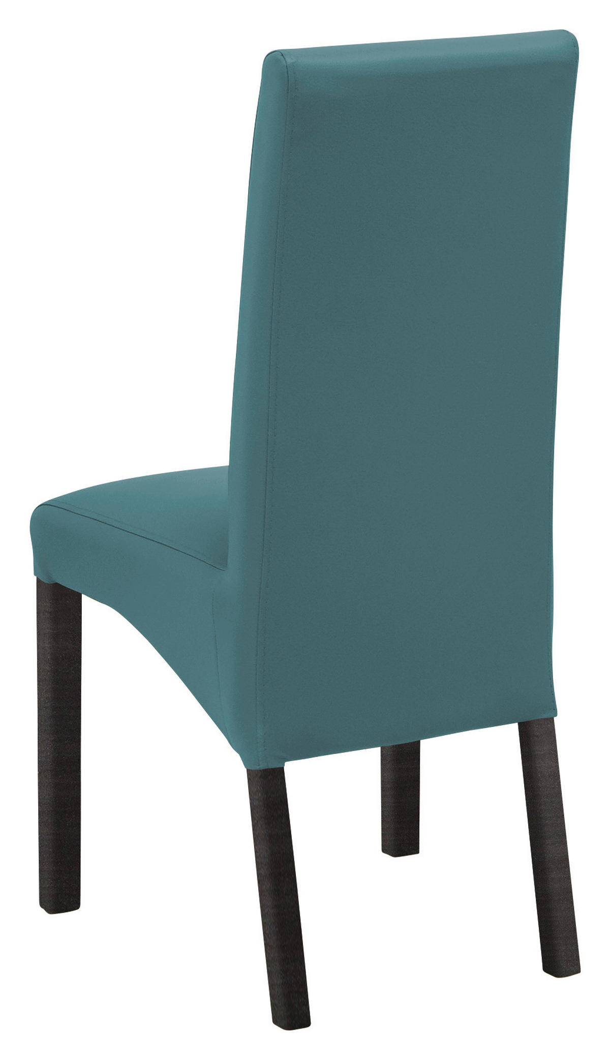 STUHL Lederlook Buche Kolonial, Petrol  - Petrol/Buche Kolonial, KONVENTIONELL, Holz/Textil (47/102/57cm) - Carryhome