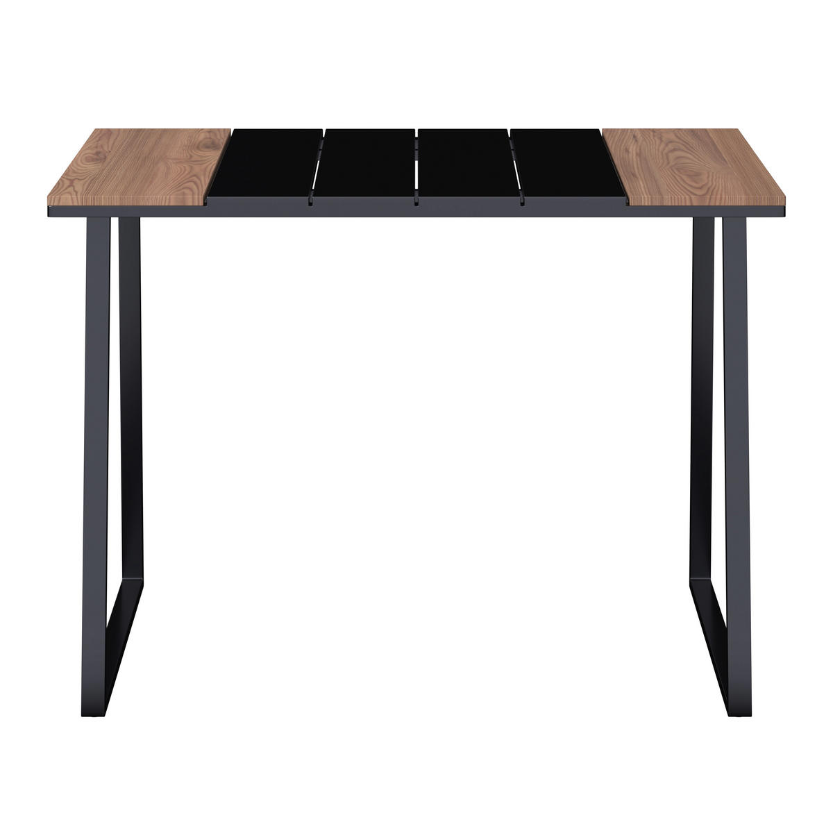 LOUNGEGARNITUR 4-teilig   Eisen  - Dunkelgrau/Naturfarben, MODERN, Kunststoff/Textil - Ambia Garden