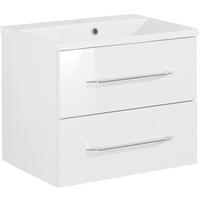 WASCHTISCHKOMBI 60 cm  - Alufarben/Weiß, MODERN, Holzwerkstoff/Kunststoff (60cm) - MID.YOU