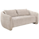 2-SITZER-SOFA Struktur Beige  - Beige/Schwarz, Design, Kunststoff/Textil (183/75/112cm) - Ambia Home