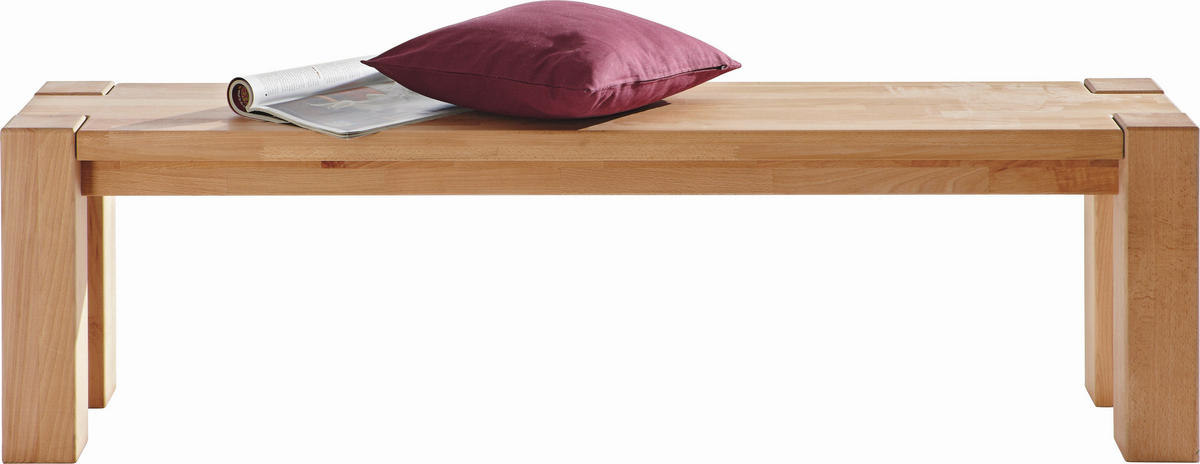 SITZBANK 160/45/35 cm Kernbuche Kernbuche massiv  - Kernbuche, Natur, Holz (160/45/35cm) - Carryhome