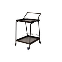 SERVIERWAGEN Schwarz  - Schwarz, Design, Kunststoff/Metall (41/55/82cm) - MID.YOU