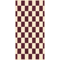 DUSCHTUCH Weekend 70/140 cm  - Naturfarben/Dunkelrot, Basics, Textil (70/140cm) - Cawoe