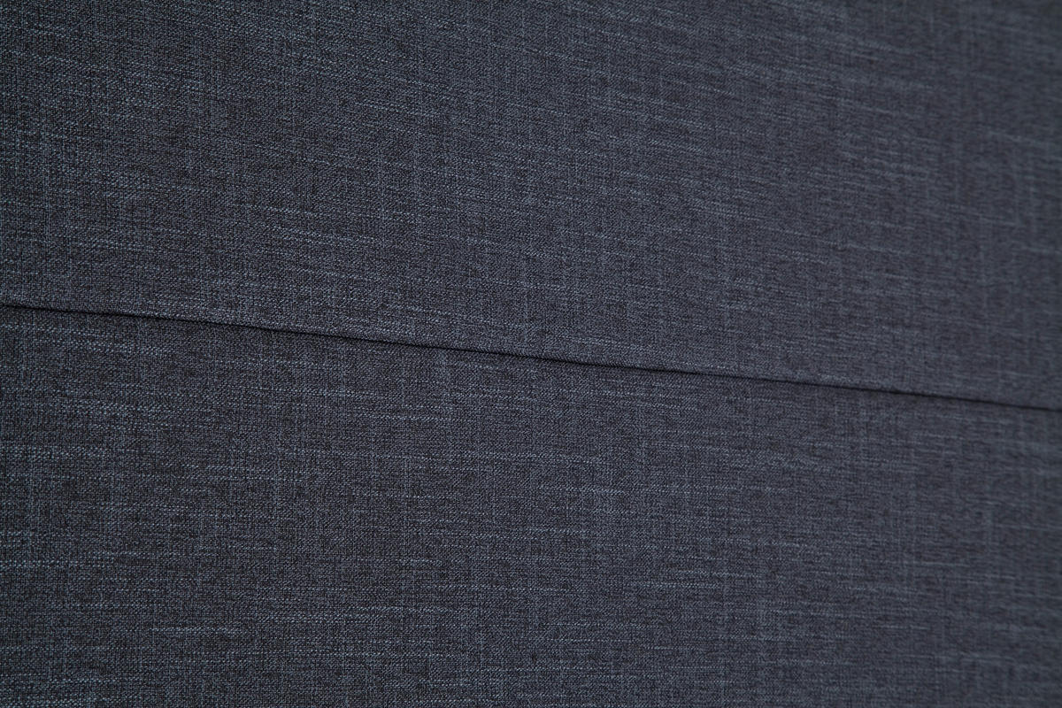 POLSTERBETT 180/200 cm,  in Anthrazit,  - Chromfarben/Anthrazit, KONVENTIONELL, Textil/Metall (180/200cm) - Livetastic