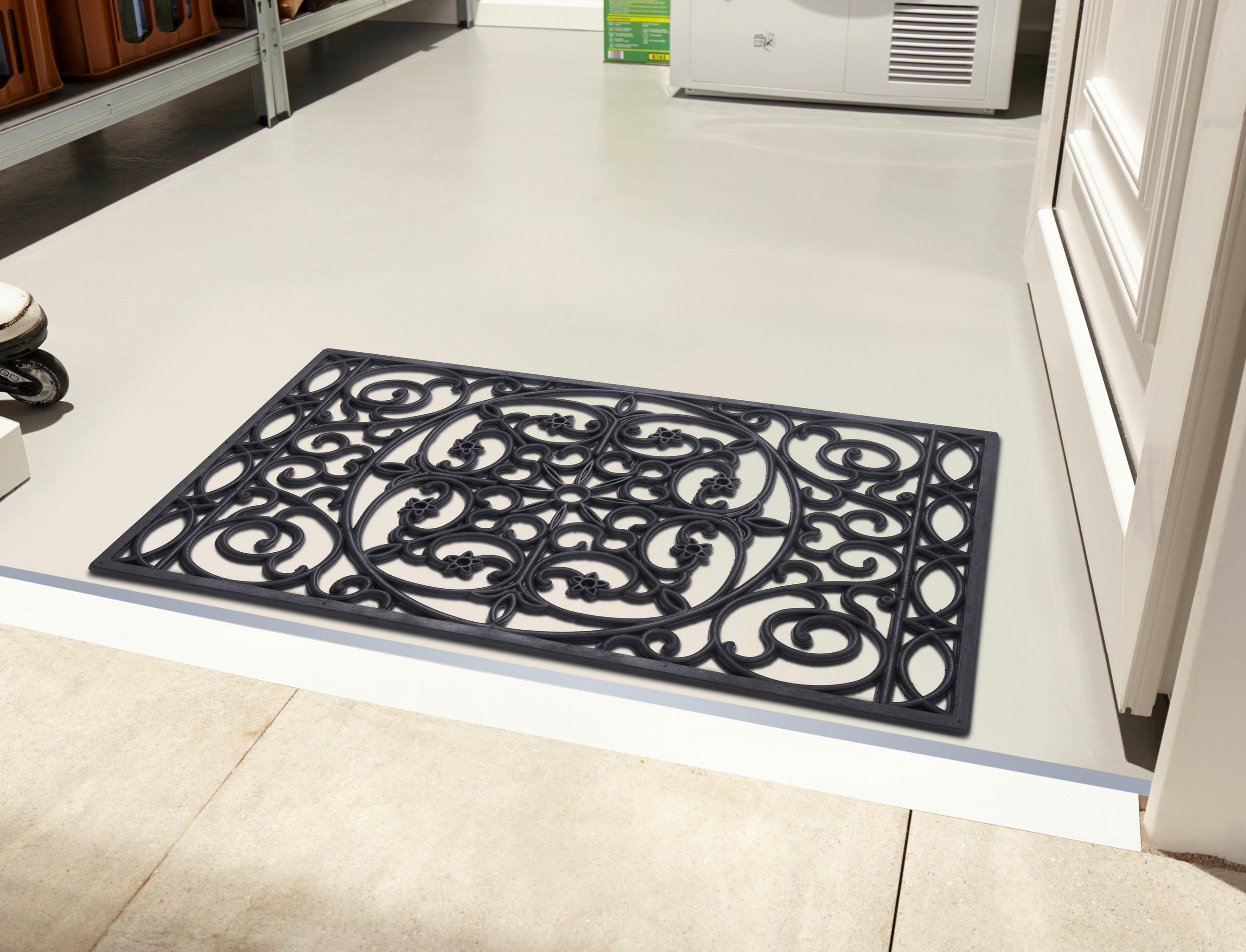 FUßMATTE 45/75 cm Mix Mats  - Schwarz, Basics, Kunststoff (45/75cm) - Esposa