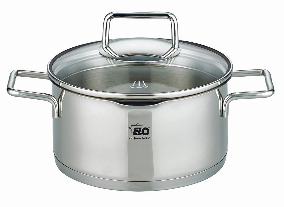 KOCHTOPFSET Smart Steam 4-teilig  - Edelstahlfarben, Basics, Metall - ELO