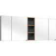 SPIEGELSCHRANK 185/70,3/17,3 cm  - Chromfarben/Eichefarben, KONVENTIONELL, Glas/Holzwerkstoff (185/70,3/17,3cm) - Dieter Knoll
