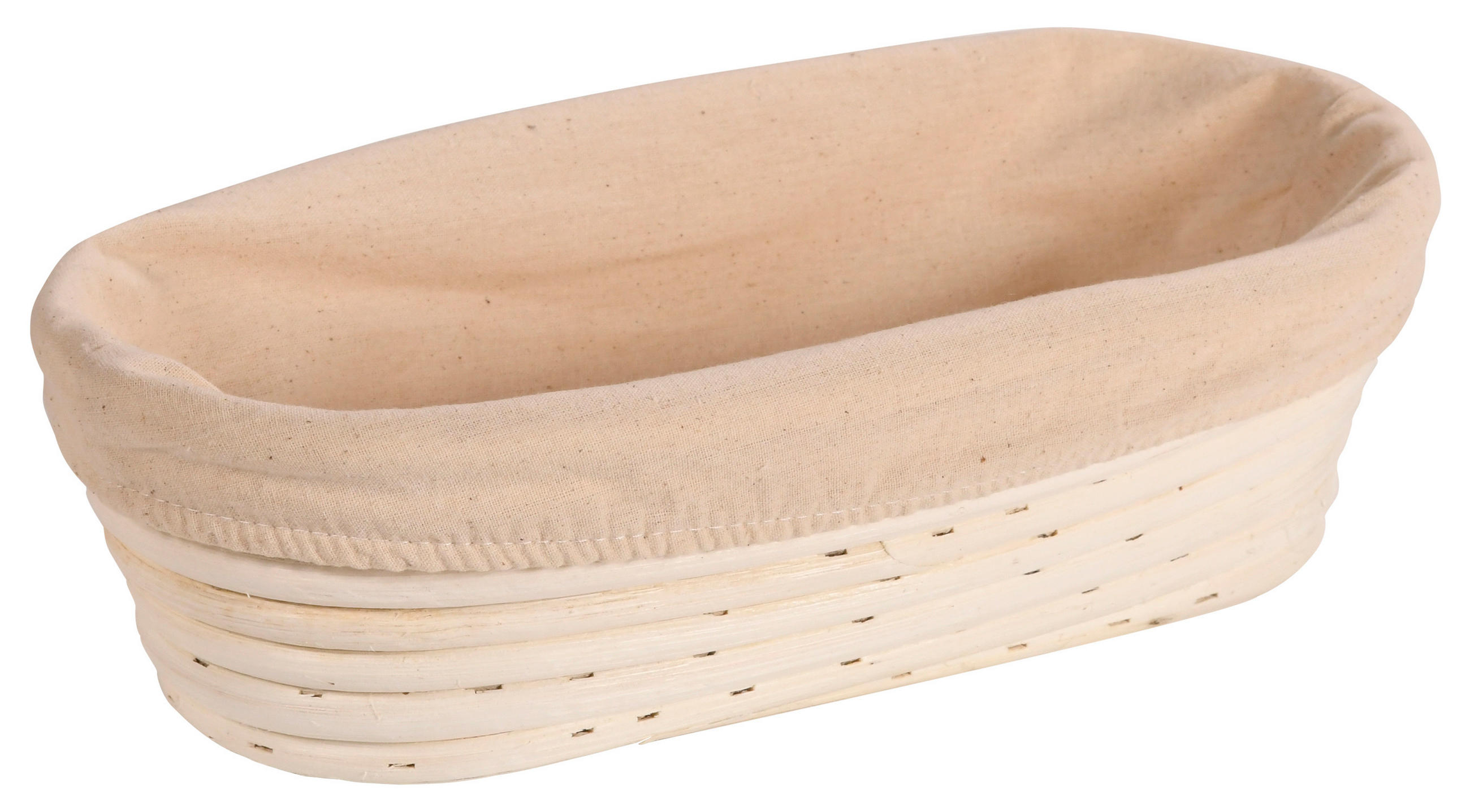 KOŠARA ZA DIZANJE TIJESTA  drvo   - bež/krem, Basics, tekstil/drvo (28,0/15,0/8,0cm) - Kesper