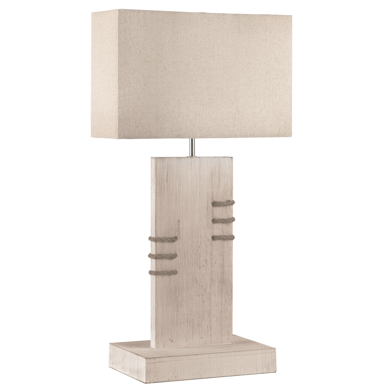 TISCHLEUCHTE 20/30/71 cm   - Beige, Natur, Holz/Textil (20/30/71cm)