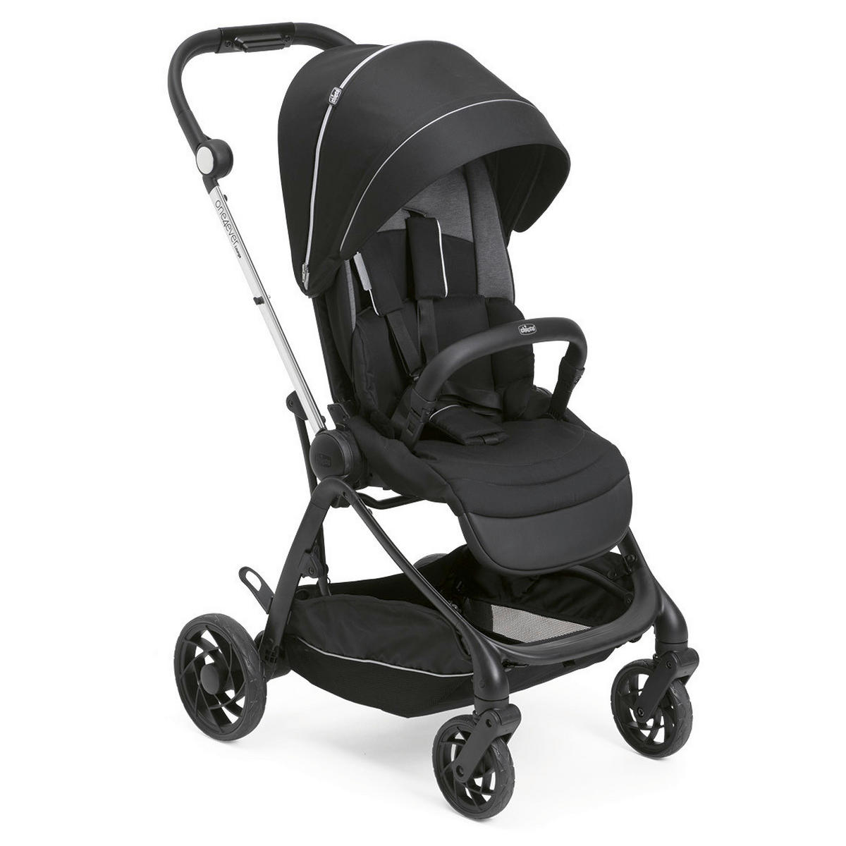 BUGGY One4ever Lounge  - Schwarz, Basics, Textil/Metall (51/99-109/78cm) - Chicco