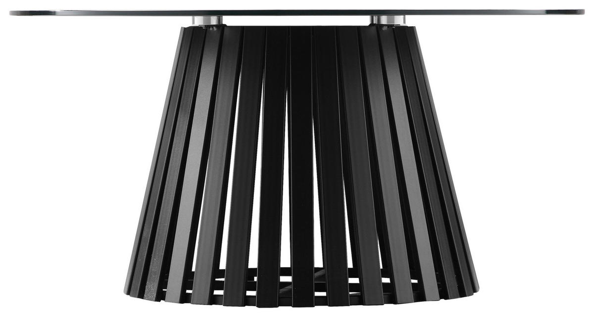 SOFFBORD i metall, glas 80/80/40 cm  - svart, Design, metall/glas (80/80/40cm) - Carryhome