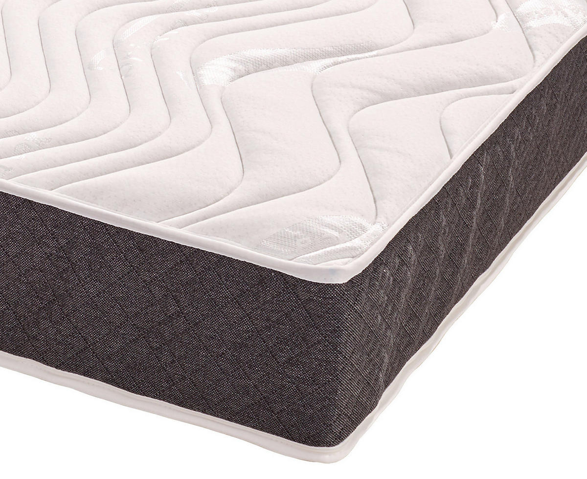 VISCOMATRATZE 90/200 cm Höhe ca. 22 cm 7 -Zonen - Weiß, KONVENTIONELL, Textil (90/200cm) - Livetastic