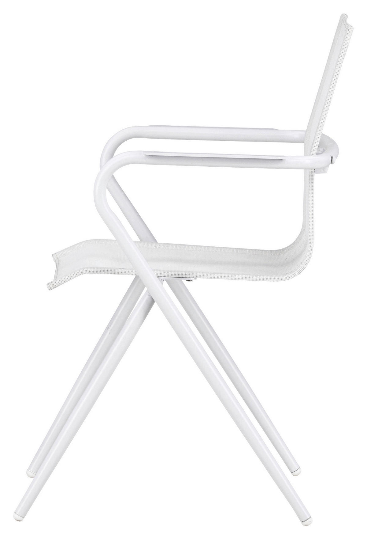 Stapelsessel 2er-Set - Weiß, KONVENTIONELL, Metall (58/86/63cm) - Gardenson